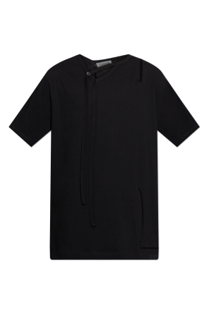 【送料&関税込】Dries Van Noten Black Cotton Hubbot T-shirt Black Long Sleeve T-shirt by Dries Van Noten on Sale